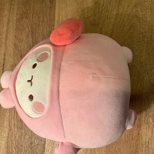 Molang pink stuffed animal